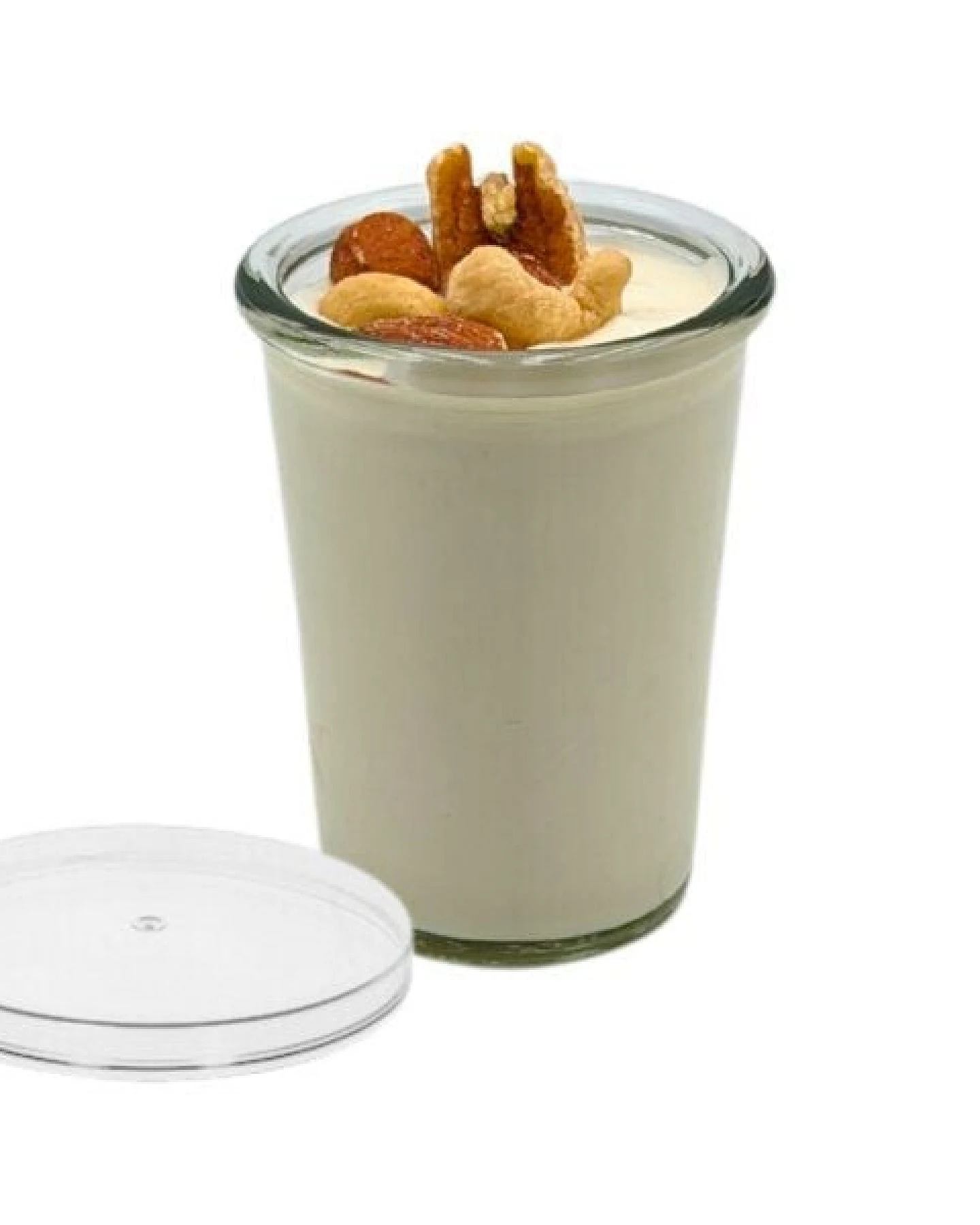 mikken 6er Set Dessertgläser 150 ml Joghurtgläser Bechergläser mit Frischhaltedeckel – Ansicht 2
