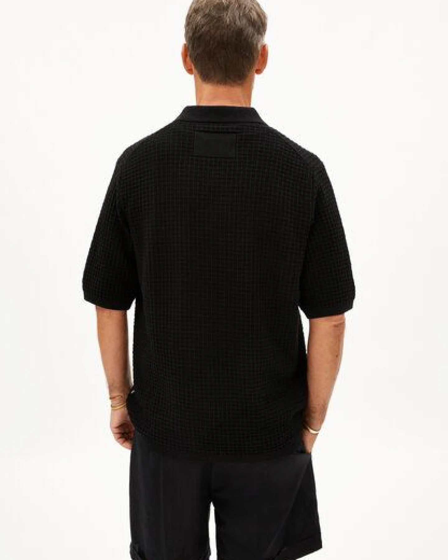 ARMEDANGELS EDUAARDO Herren Strick-Poloshirt aus Bio-Baumwolle – Ansicht 2