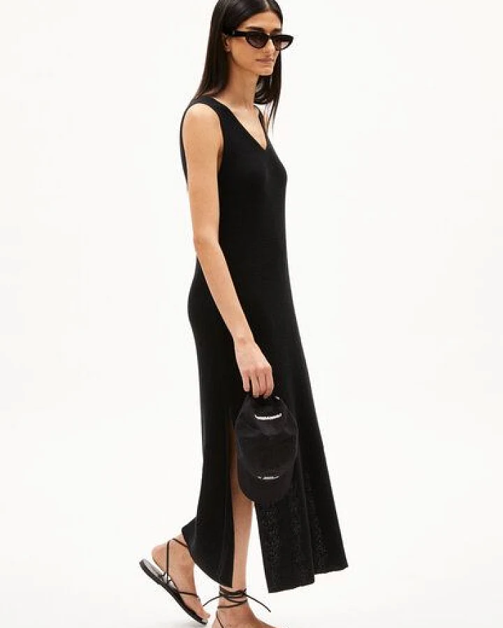 ARMEDANGELS CAROLINIAA LINO - Damen Strickkleid Regular Fit aus Leinen-Mix