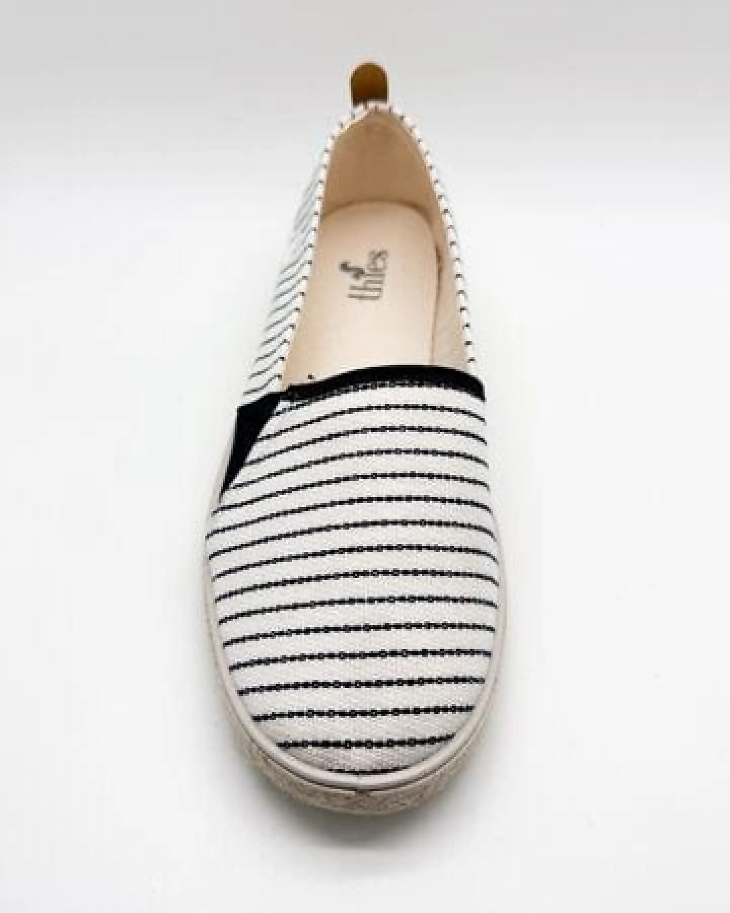 Veganer "thies ® Mallorca Organic Cotton Espadrille navy stripe" aus Biobaumwolle – Ansicht 4