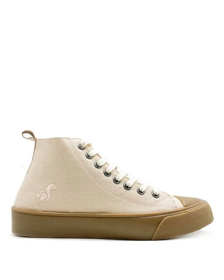Veganer Sneaker "thies ® Organic Cotton Hi light peach" aus Biobaumwolle