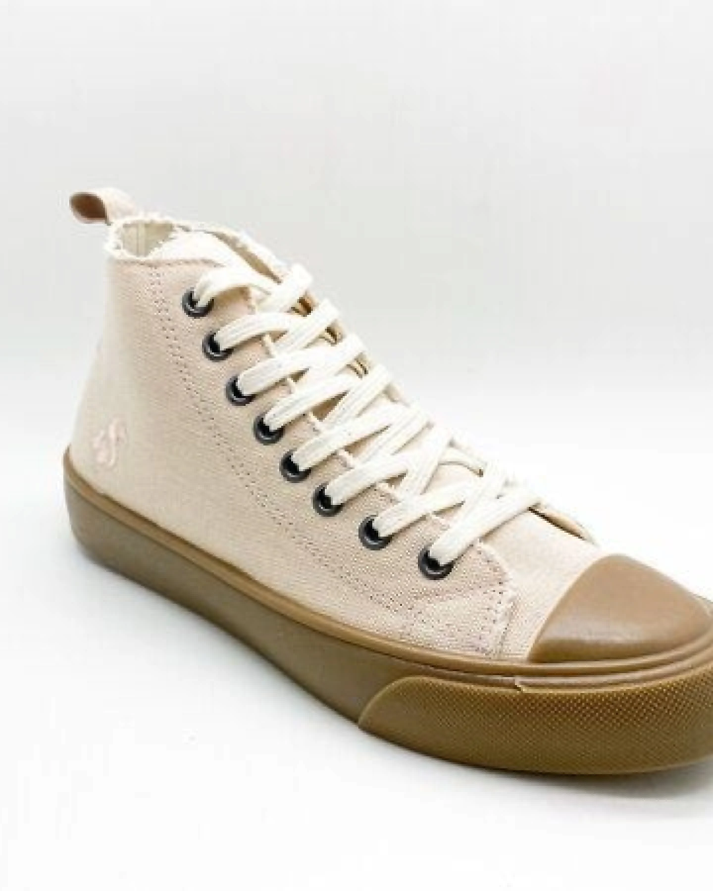 Veganer Sneaker "thies ® Organic Cotton Hi light peach" aus Biobaumwolle – Ansicht 3