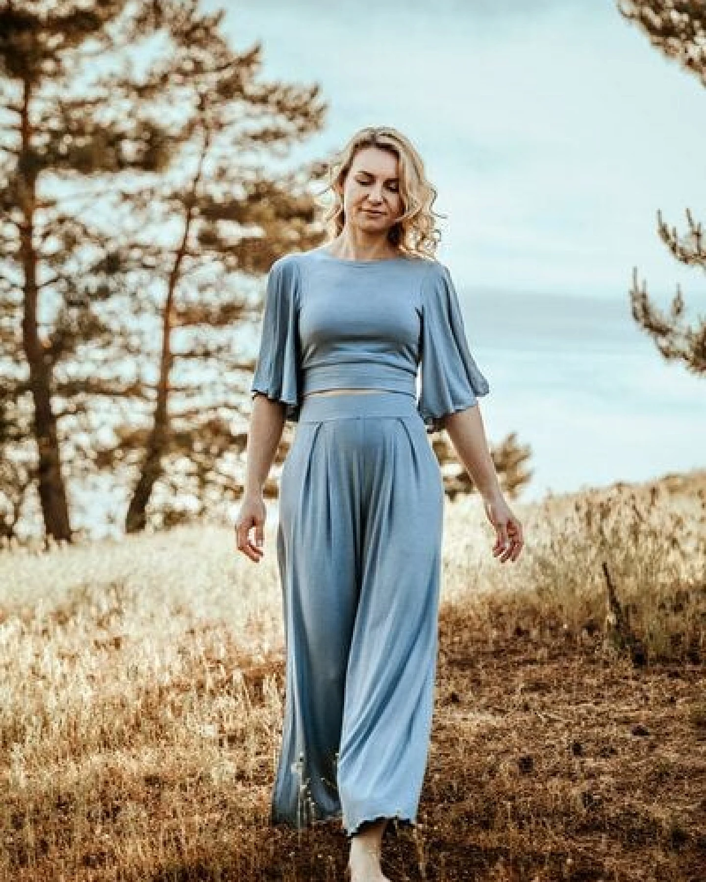 Vivien Joy High Waist Hose mit Schlitz - Farrah Comfy Pants mit Schlitz – Ansicht 3