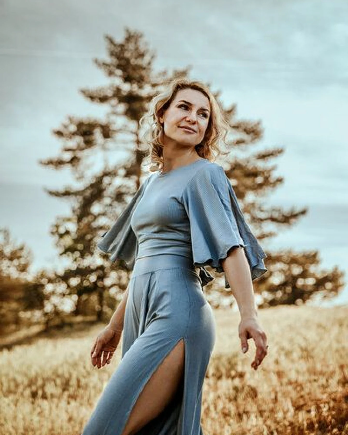 Vivien Joy High Waist Hose mit Schlitz - Farrah Comfy Pants mit Schlitz – Ansicht 2