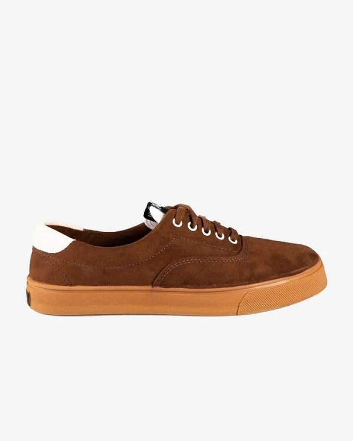 WASTED SHOES Herren Sneaker vegan Montecito braun weiß
