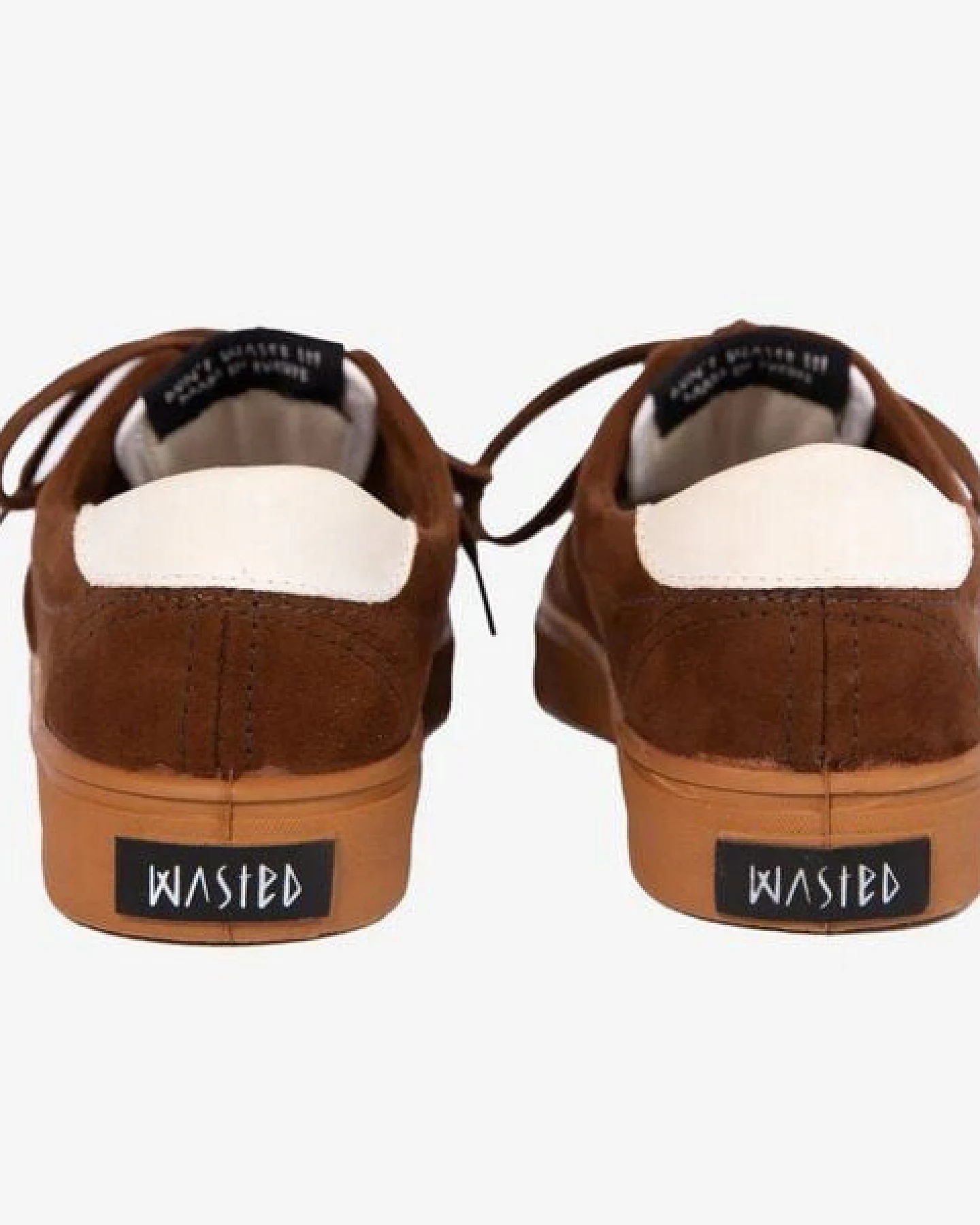 WASTED SHOES Herren Sneaker vegan Montecito braun weiß – Ansicht 3