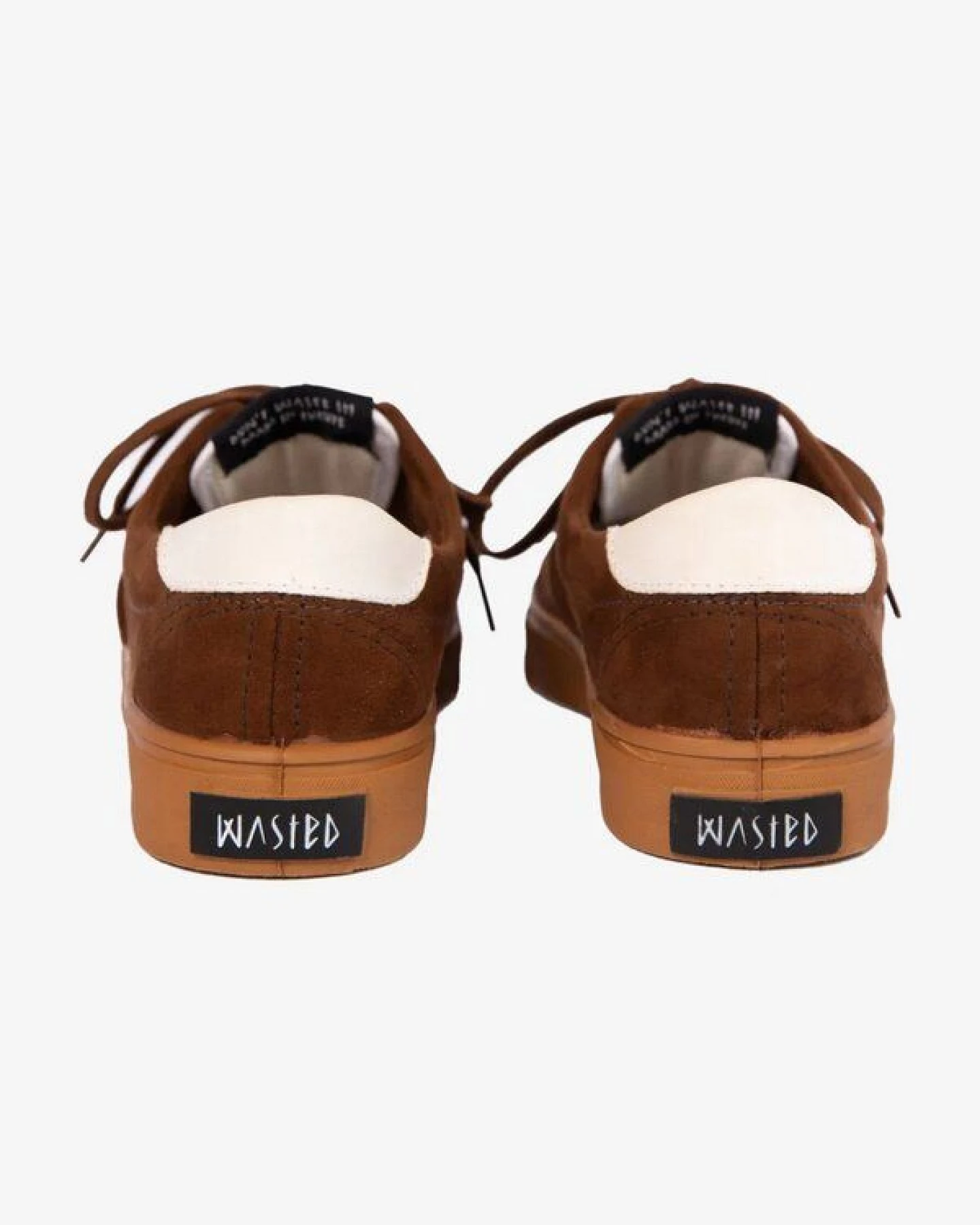 WASTED SHOES Herren Sneaker vegan Montecito braun weiß – Ansicht 3