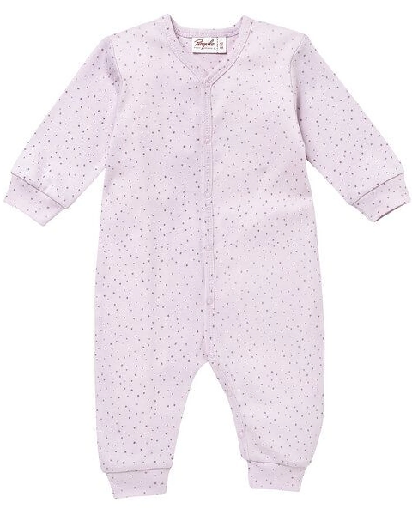 People Wear Organic Langarm Overall, rosa, "Tupfen", Bio-Baumwolle – Ansicht 2
