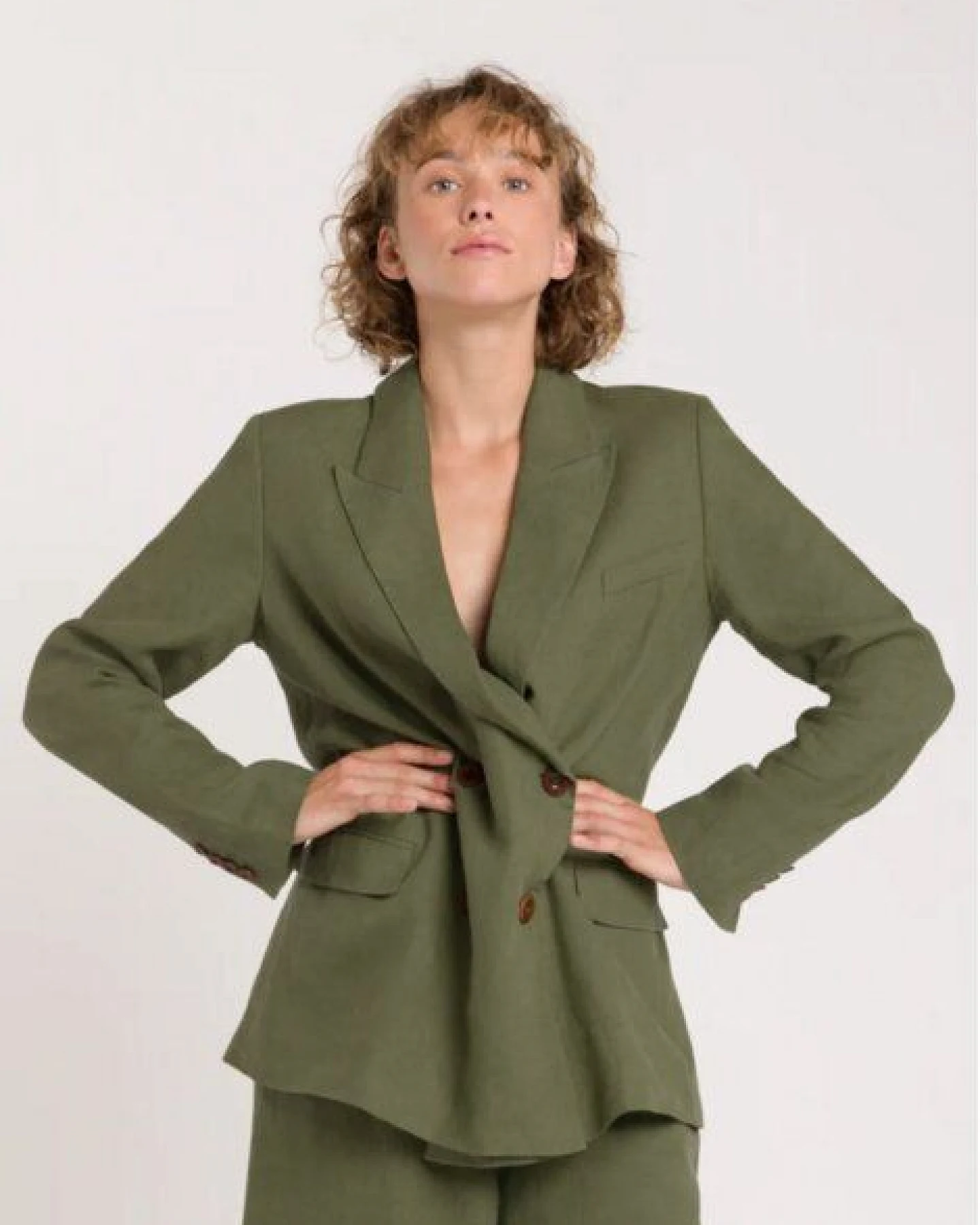 Kings Of Indigo Blazer Leinen Diana – Ansicht 2