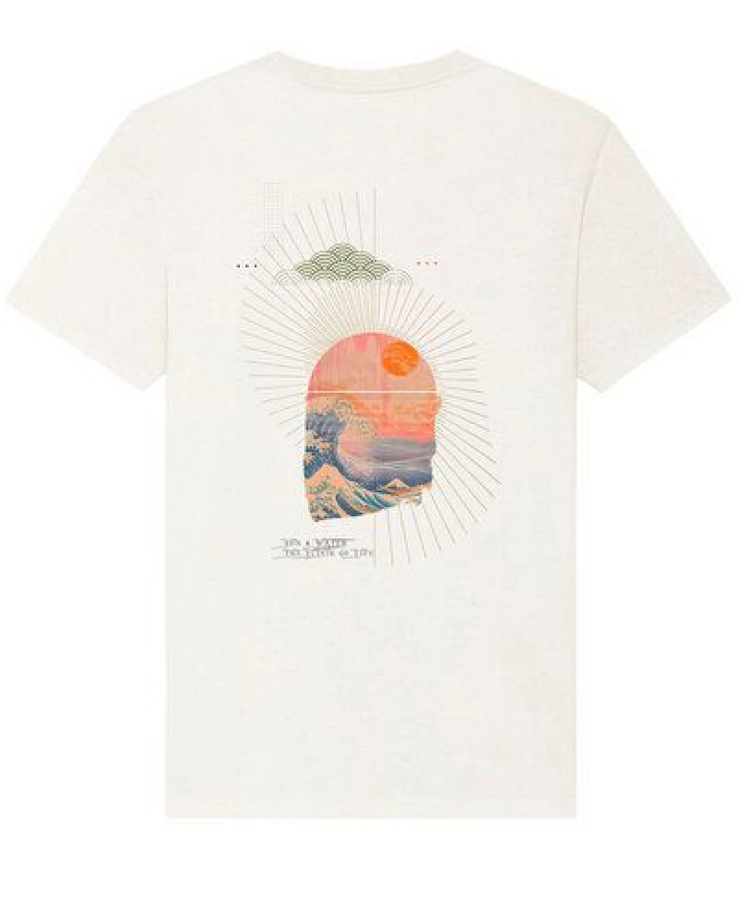 Kultgut Biofair -Artdesign - Shirt aus recycelter Biobaumwolle / Sun & Water – Ansicht 4