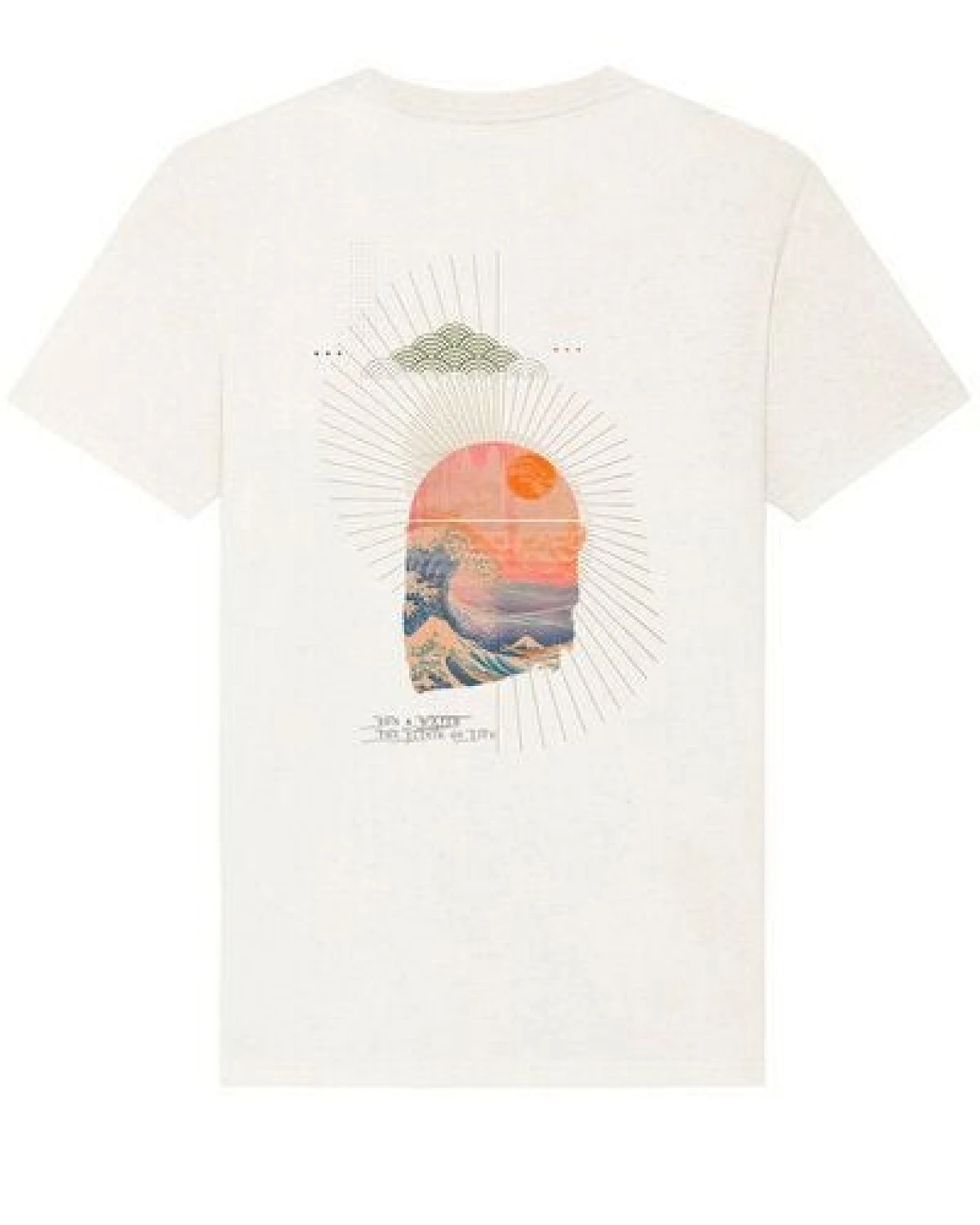 Kultgut Biofair -Artdesign - Shirt aus recycelter Biobaumwolle / Sun & Water – Ansicht 4