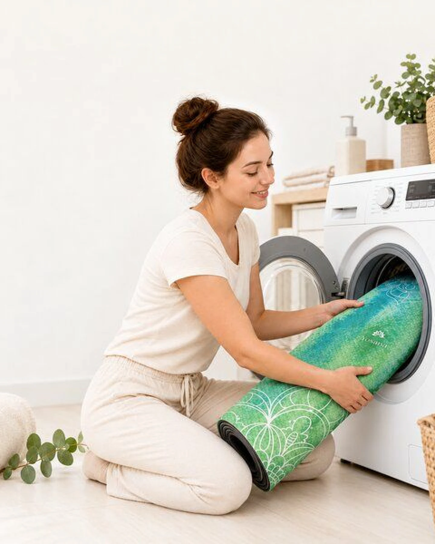 Yosana Yin Yogamatte Naturkautschuk - Aktionsset (4-Teilig) – Ansicht 4