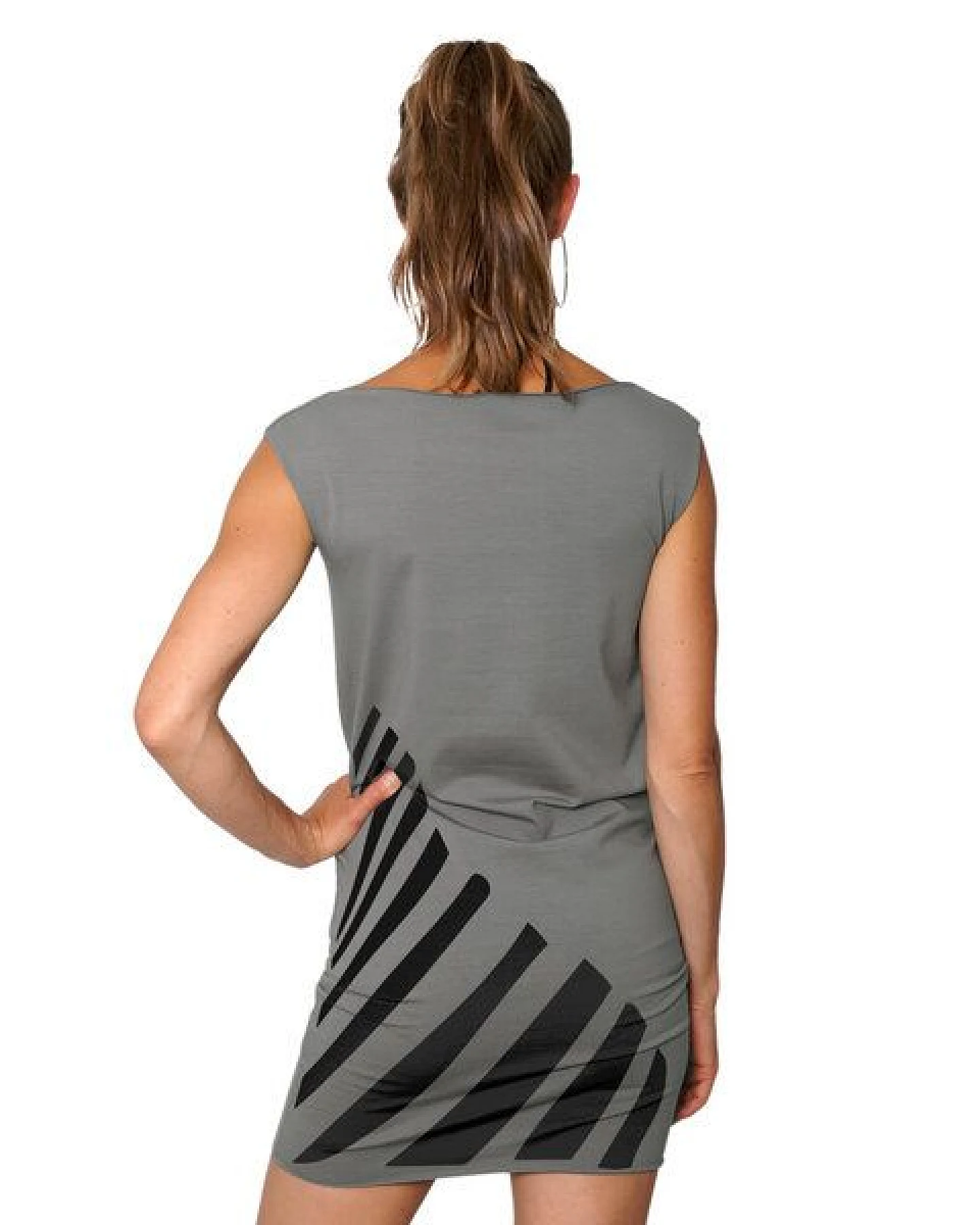 HANDGEDRUCKT "Zebra" Bio-Kleidchen – Ansicht 2