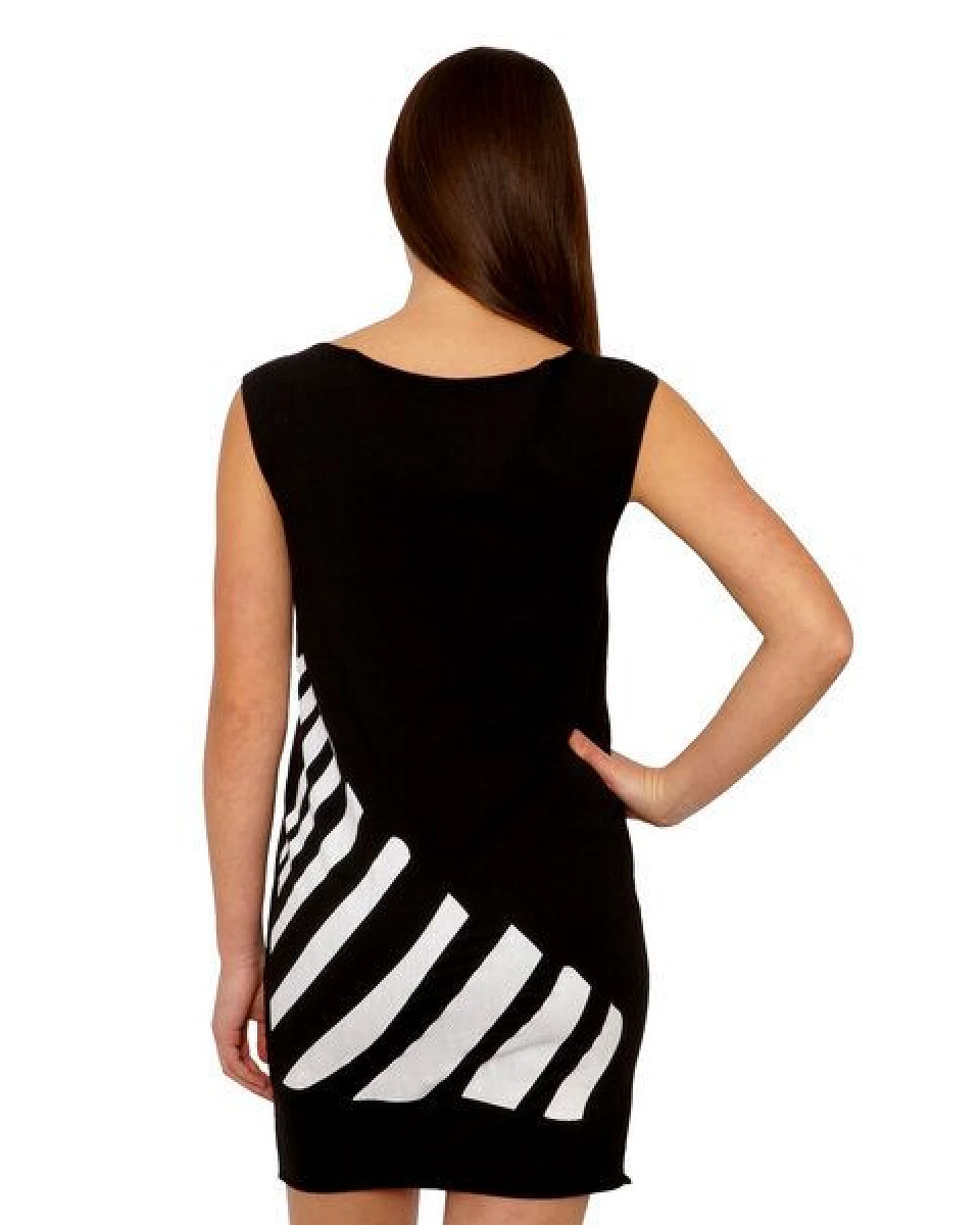 HANDGEDRUCKT "Zebra" Bio-Kleidchen – Ansicht 2