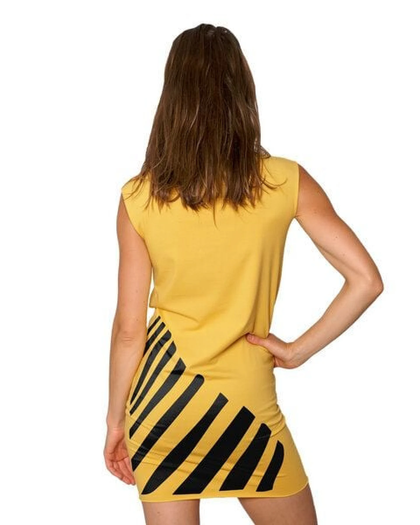 HANDGEDRUCKT "Zebra" Bio-Kleidchen – Ansicht 2
