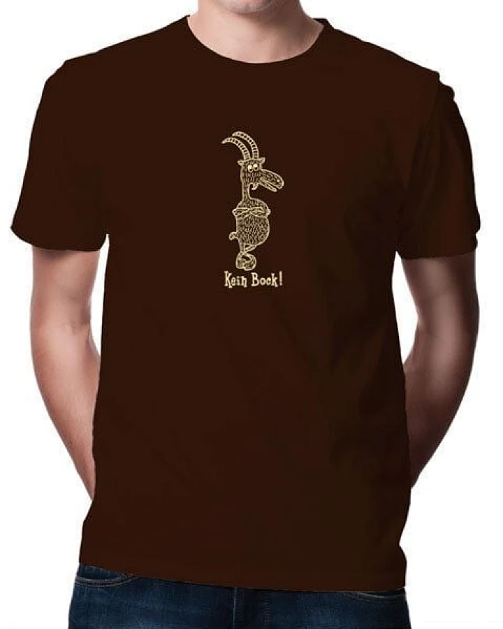 Picopoc >> Kein Bock ! T-Shirt für Männer in Braun & Beige