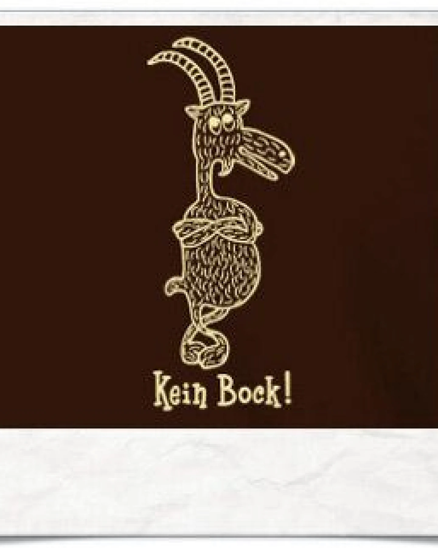 Picopoc >> Kein Bock ! T-Shirt für Männer in Braun & Beige – Ansicht 2
