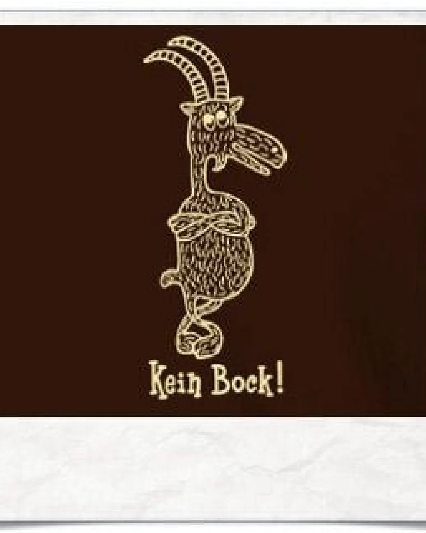 Picopoc >> Kein Bock ! T-Shirt für Männer in Braun & Beige – Ansicht 2