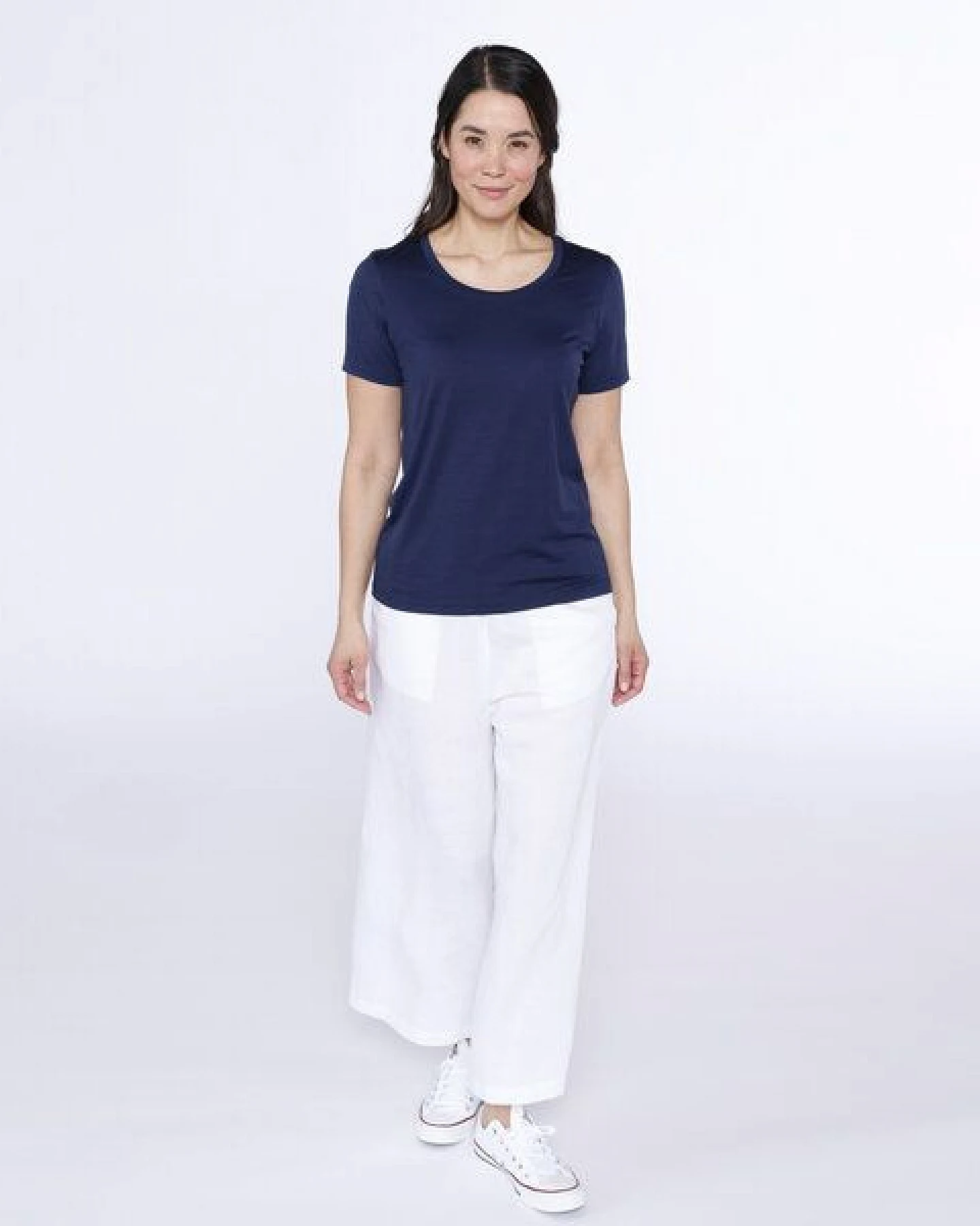 Kaipara - Merino Sportswear URBAN Merino Shirt Damen Kurzarm Regular 150 weiter Ausschnitt – Ansicht 4