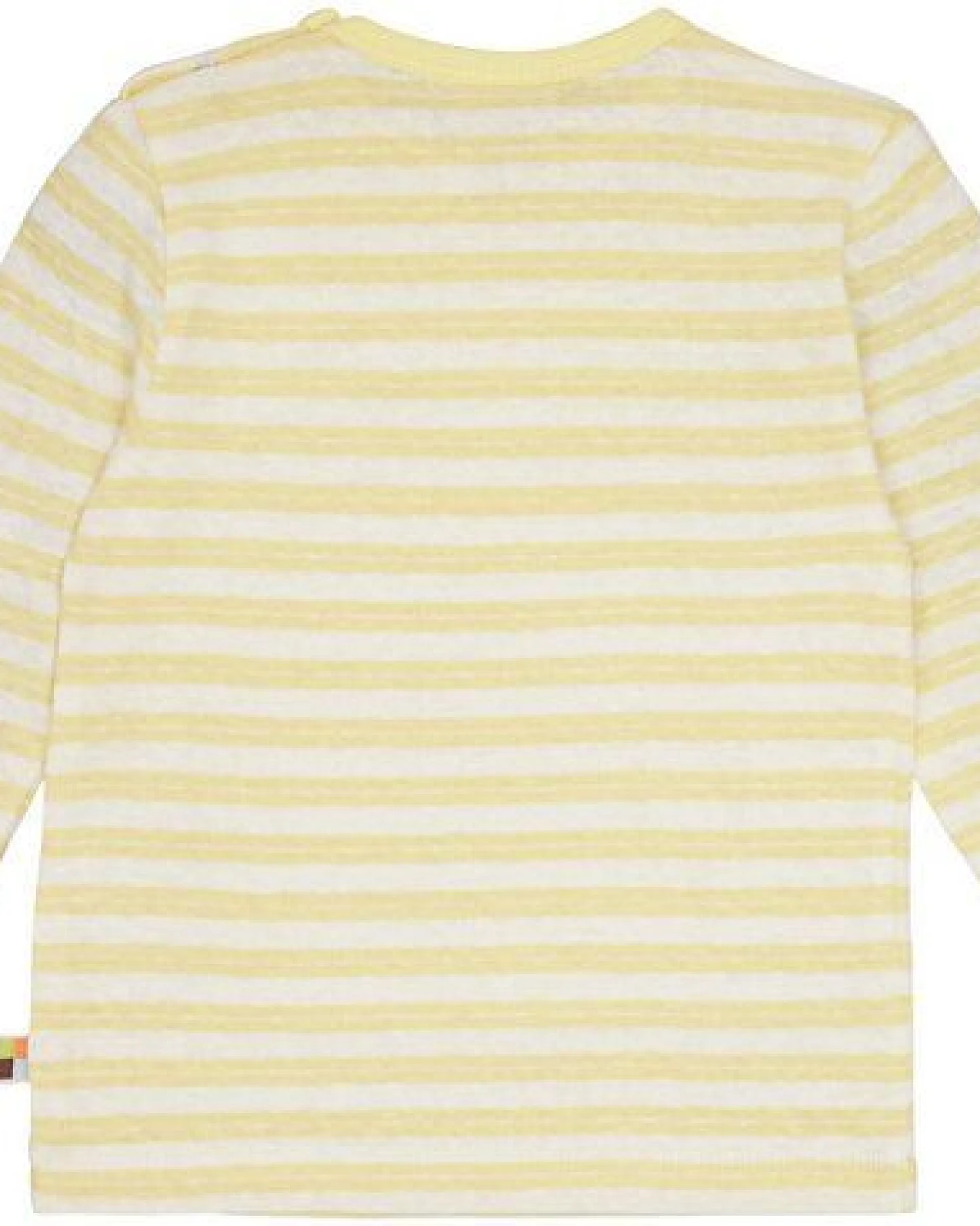 loud + proud Babys & Kinder Shirt Streifen mit Leinen, GOTS-zertifiziert – Ansicht 2
