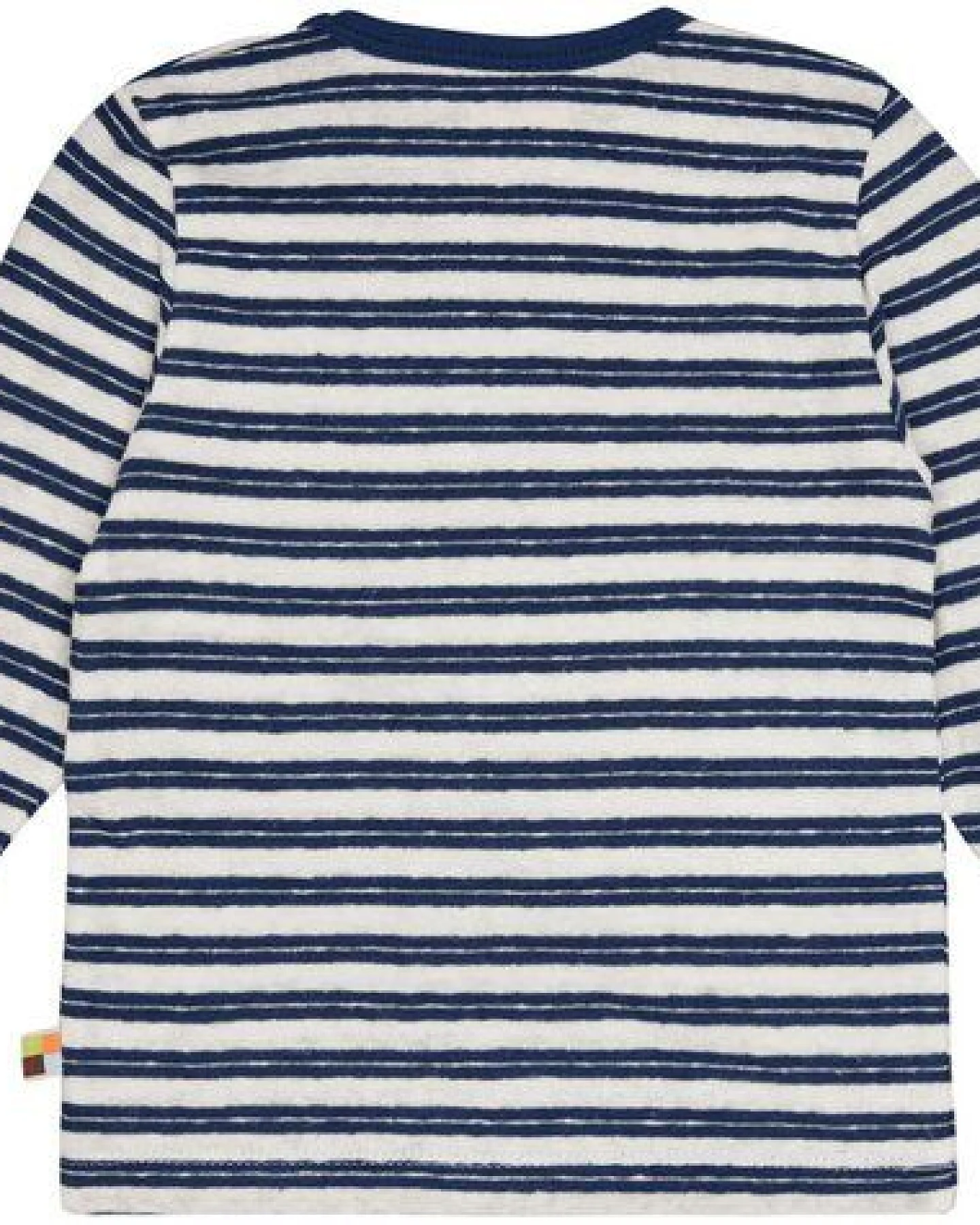 loud + proud Babys & Kinder Shirt Streifen mit Leinen, GOTS-zertifiziert – Ansicht 2