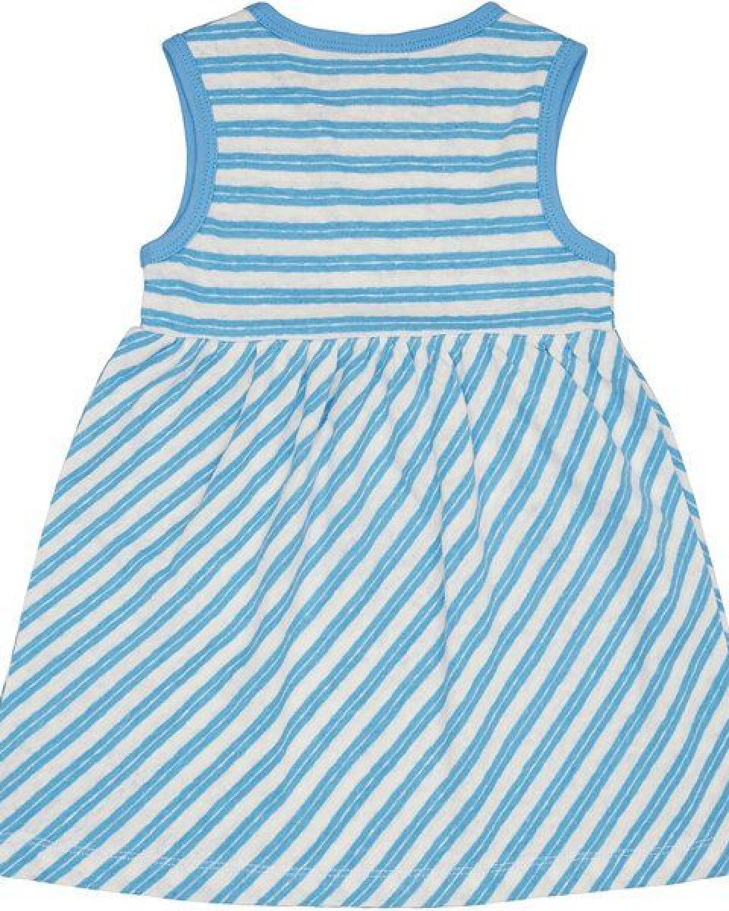 loud + proud Babys & Kinder Kleid Streifen mit Leinen, GOTS-zertifiziert – Ansicht 2