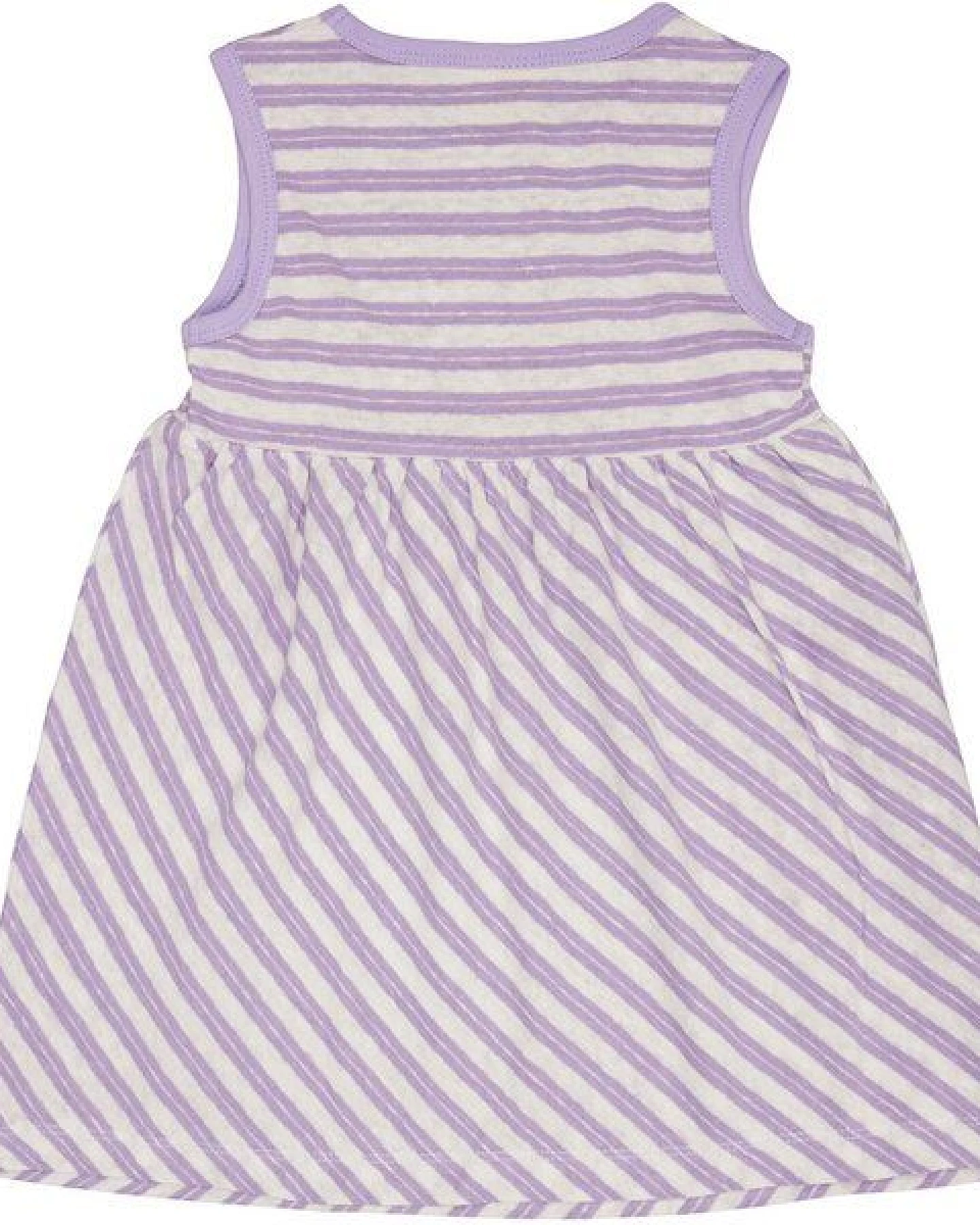 loud + proud Babys & Kinder Kleid Streifen mit Leinen, GOTS-zertifiziert – Ansicht 2