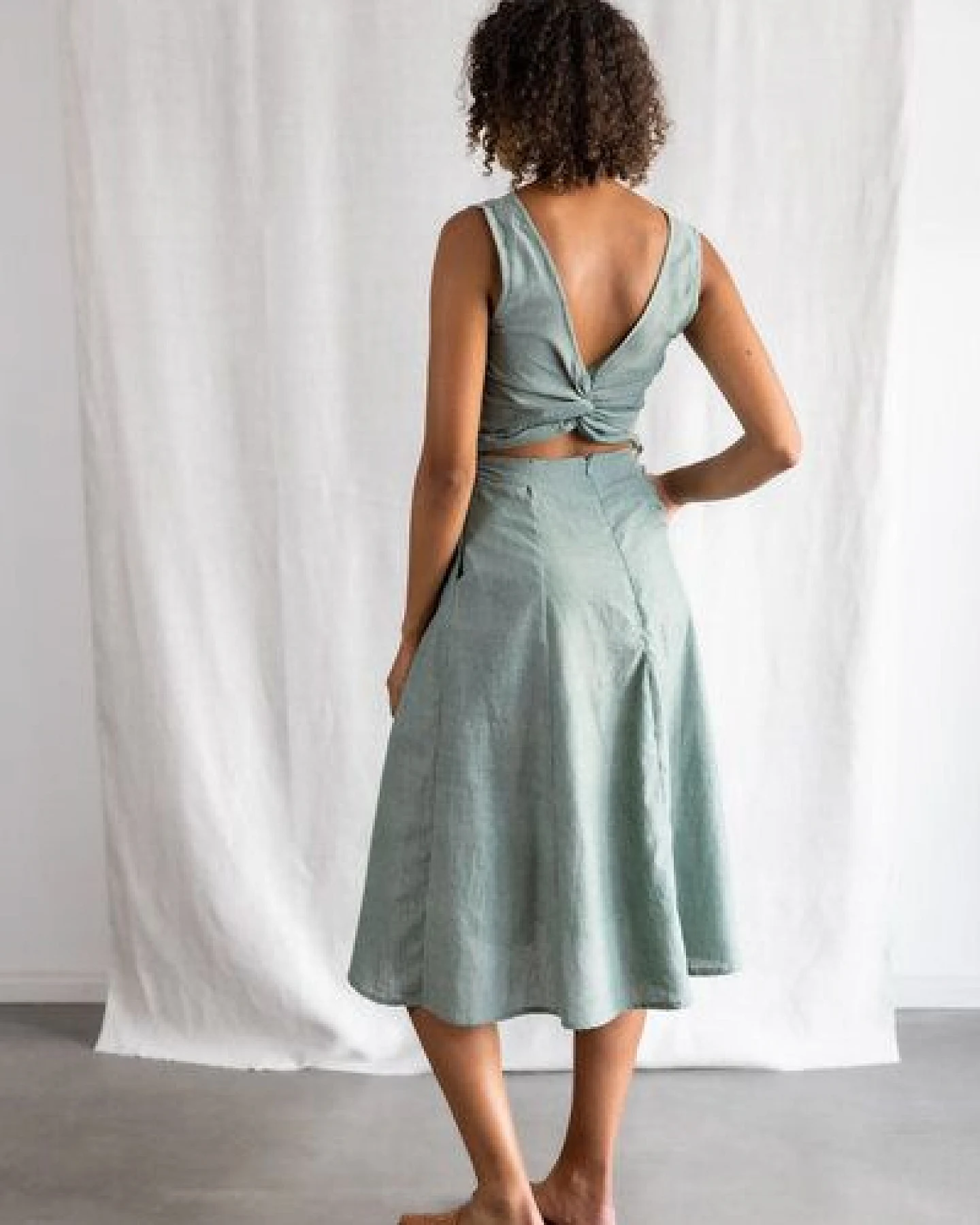 Jyoti - Fair Works Bio-Baumwoll Kleid Karishmi – Ansicht 4