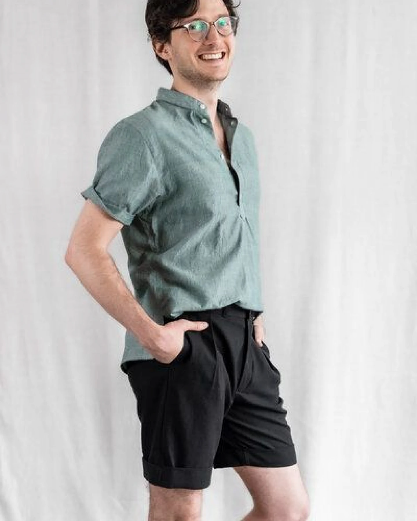 Jyoti - Fair Works Bio-Baumwoll Shorts Heet – Ansicht 3