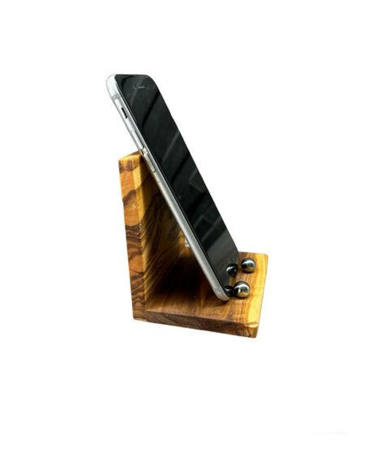 Olivenholz erleben Handy-Halter aus Olivenholz – Ansicht 2