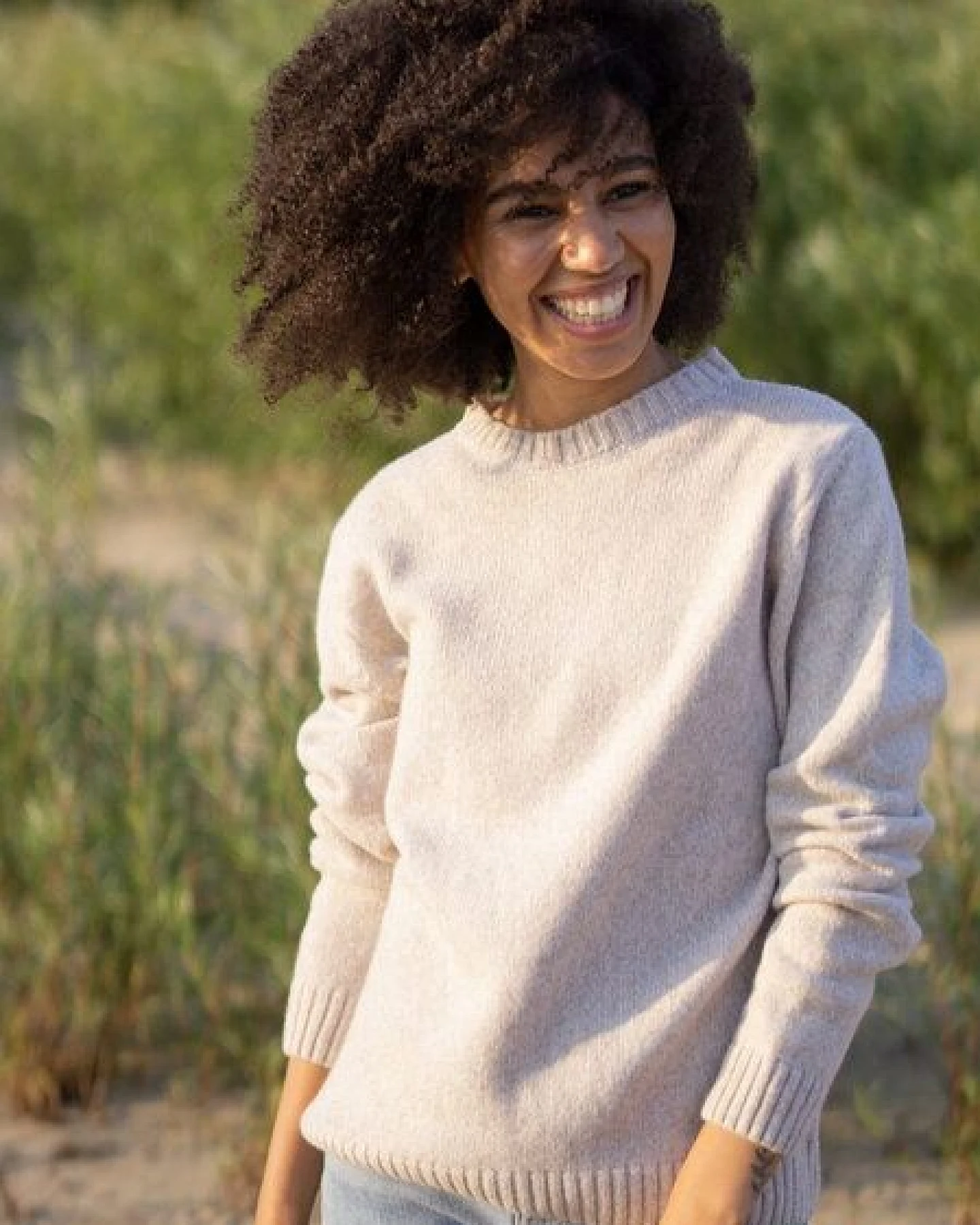 FUXBAU Frauen Merino Strickpullover – Ansicht 3
