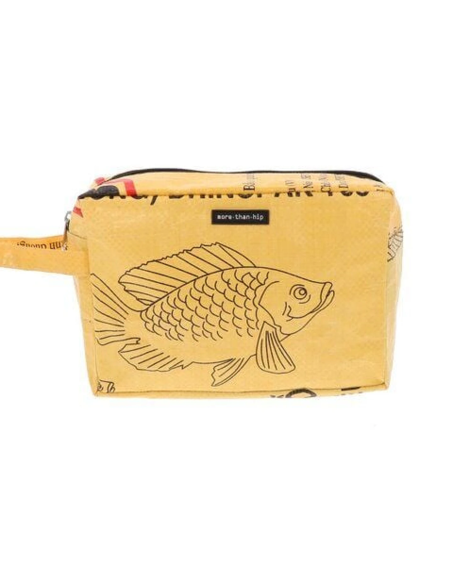 MoreThanHip Medium Kulturtasche aus recycelten Zement oder Fischfuttersaecken Washu – Ansicht 2