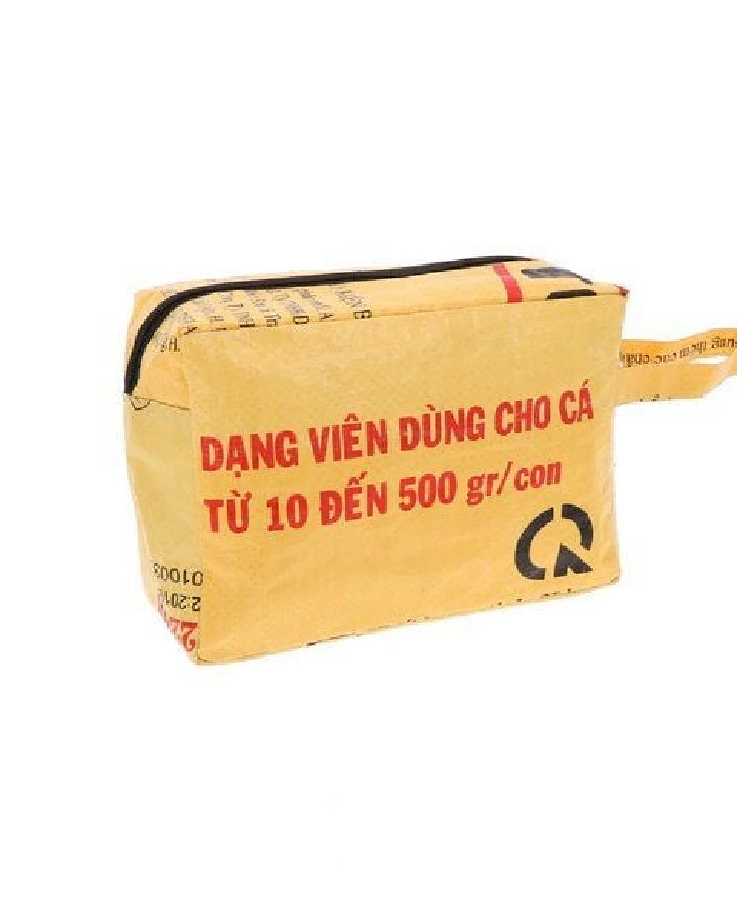 MoreThanHip Medium Kulturtasche aus recycelten Zement oder Fischfuttersaecken Washu – Ansicht 4