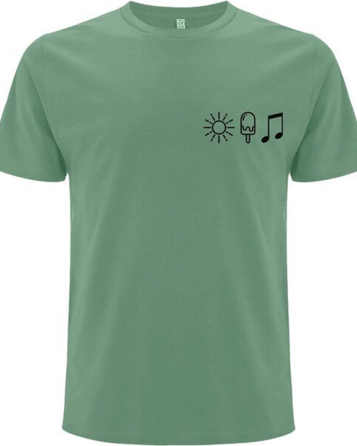 Spreecult Sonne Eis und Musik- Bio und Fair - Männer Unisex T-Shirt - Sun Music Shirt – Ansicht 2