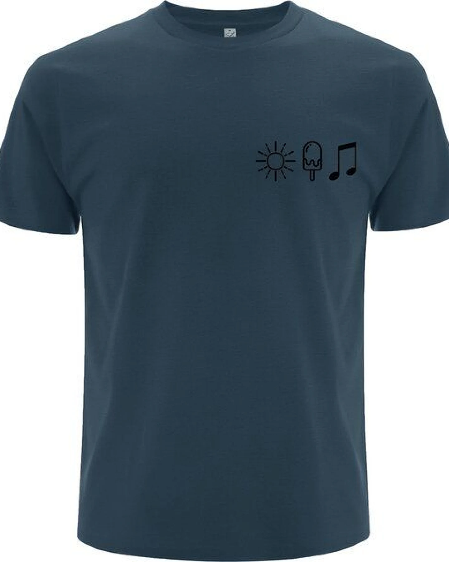Spreecult Sonne Eis und Musik- Bio und Fair - Männer Unisex T-Shirt - Sun Music Shirt – Ansicht 2