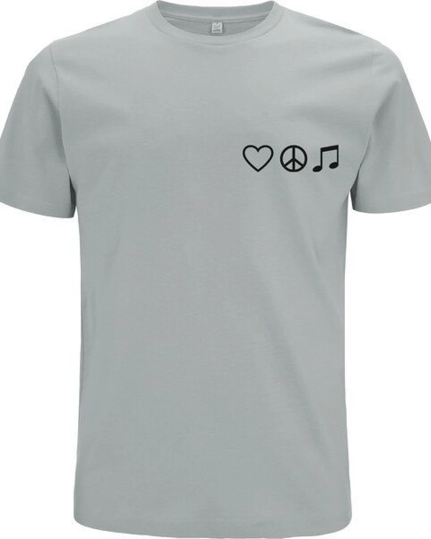 Spreecult Liebe Frieden Harmonie- Bio und Fair - Männer Unisex T-Shirt – Ansicht 2