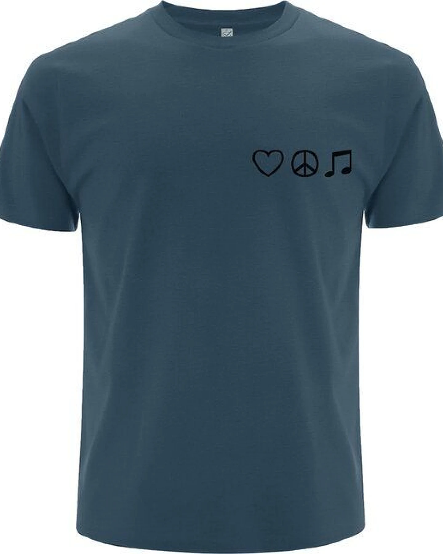 Spreecult Liebe Frieden Harmonie- Bio und Fair - Männer Unisex T-Shirt – Ansicht 2