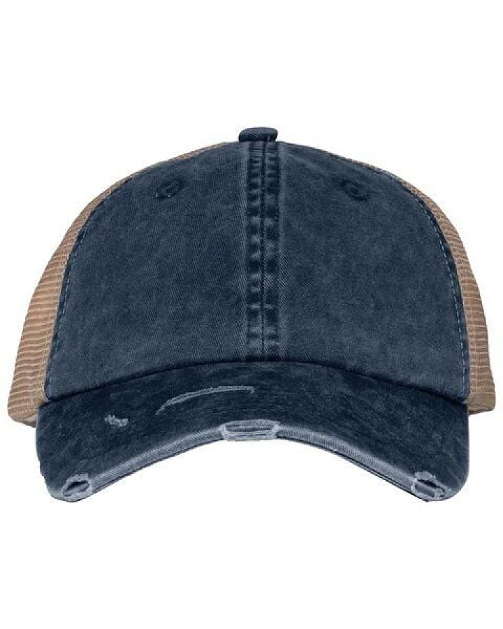 YTWOO Nachhaltige Unisex Trucker-Cap im zerrissenen Look