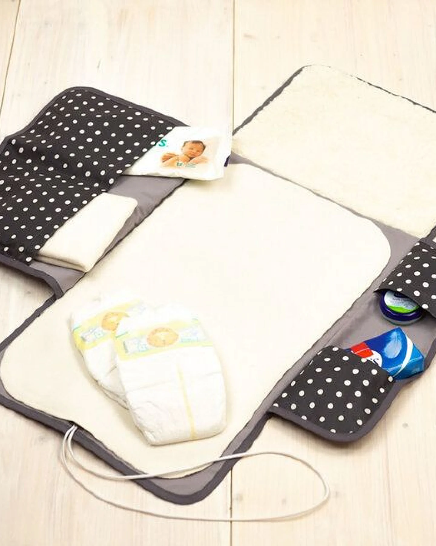 Flosinn Wickeltasche Wickelunterlage Wickelclutch abwischbar in verschiedenen Farben – Ansicht 3
