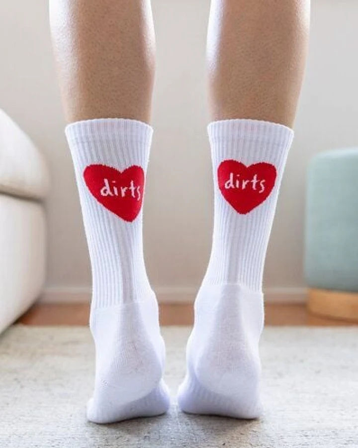 dirts Heart Socks