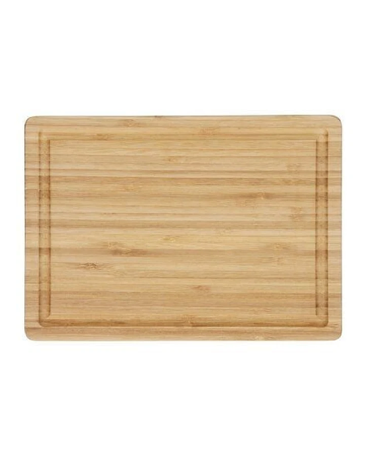 elasto Premium Schneidbrett "Bamboo" mit Saftrille - Messerschonendes Brett