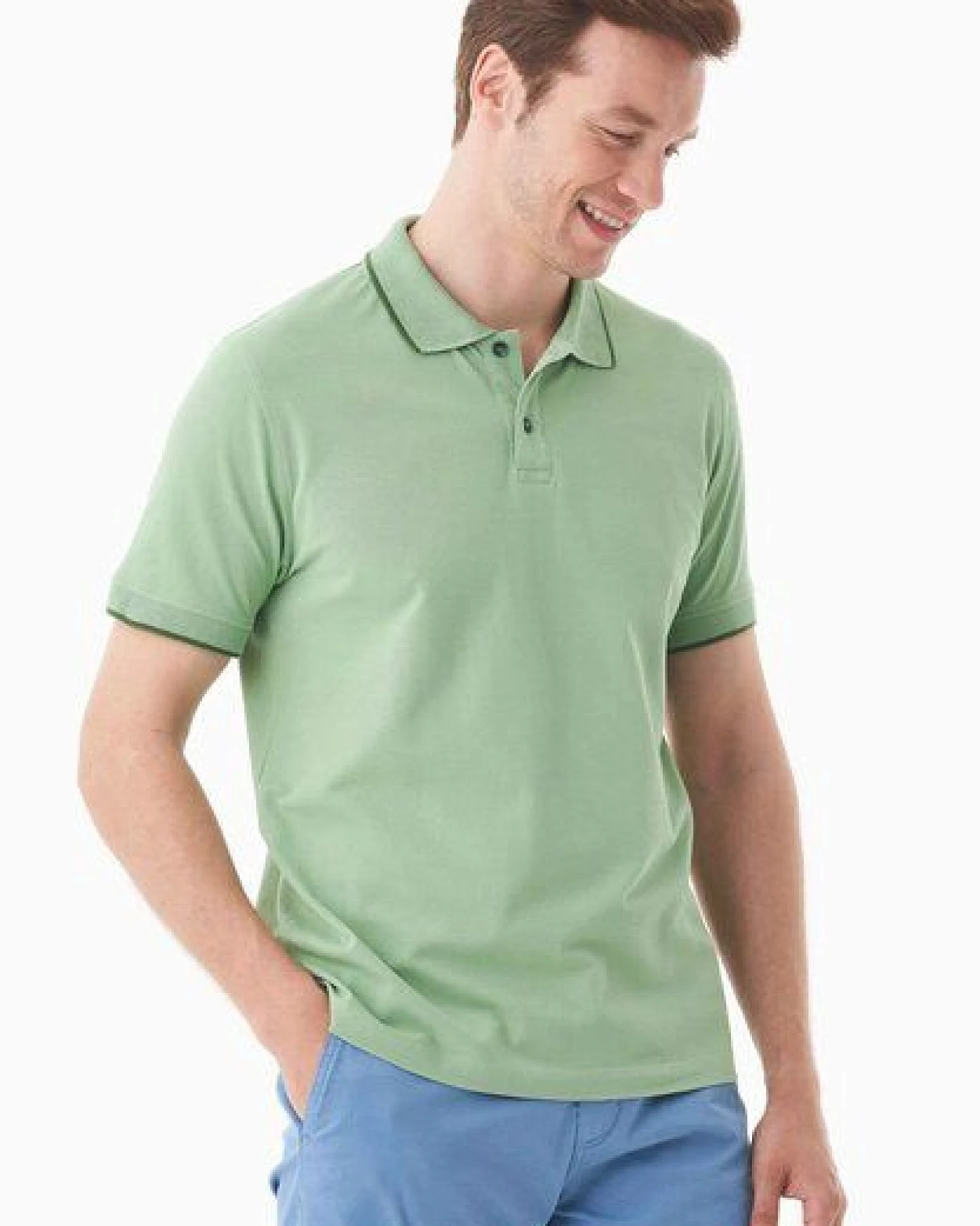 ORGANICATION Poloshirt aus Bio-Baumwolle – Ansicht 3