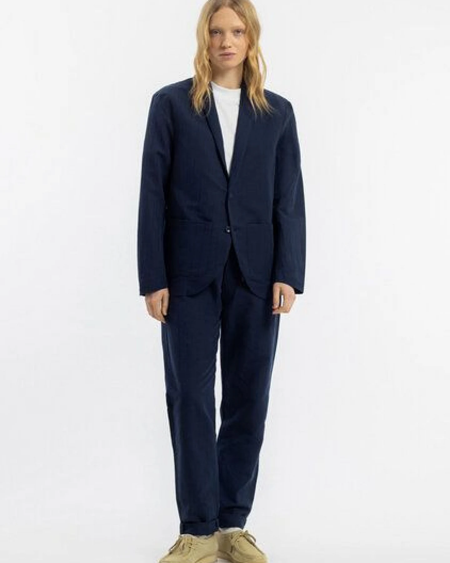Rotholz Blazer - Workwear - aus einem Baumwolle/Leinen Mix – Ansicht 2