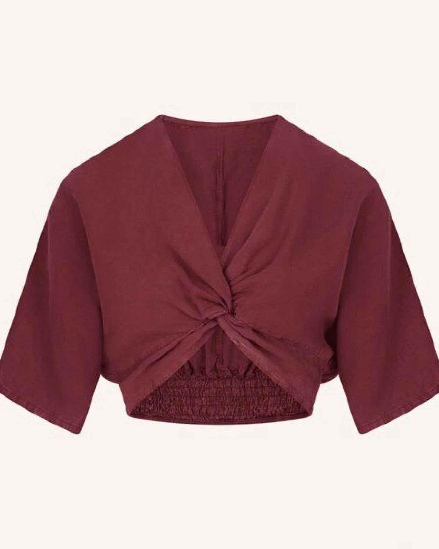 NORDLICHT Damen Knoten Crop Top Merit aus 100% Tencel – Ansicht 2