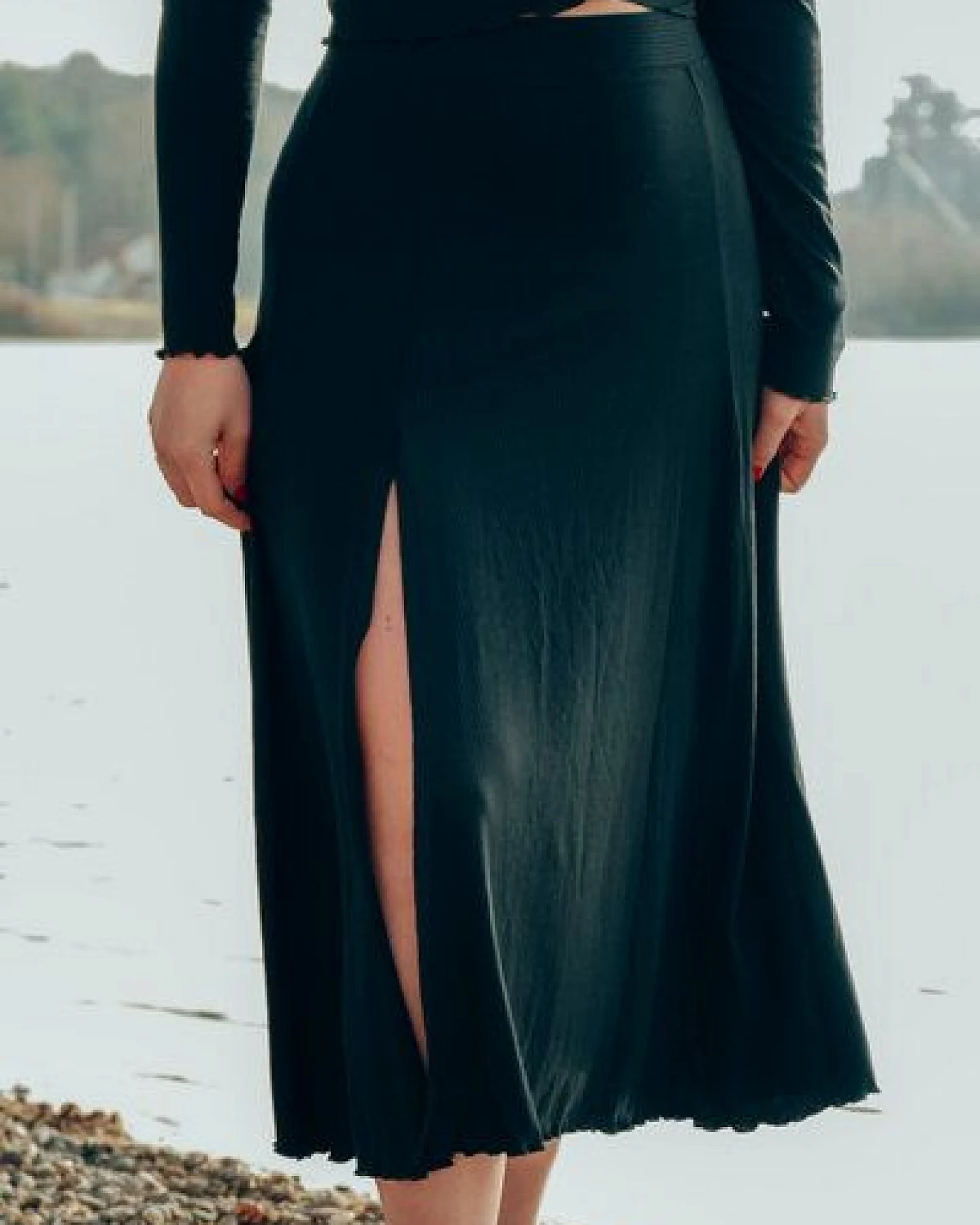 Vivien Joy Sommerrock mit Schlitz - Farrah Midiskirt – Ansicht 2