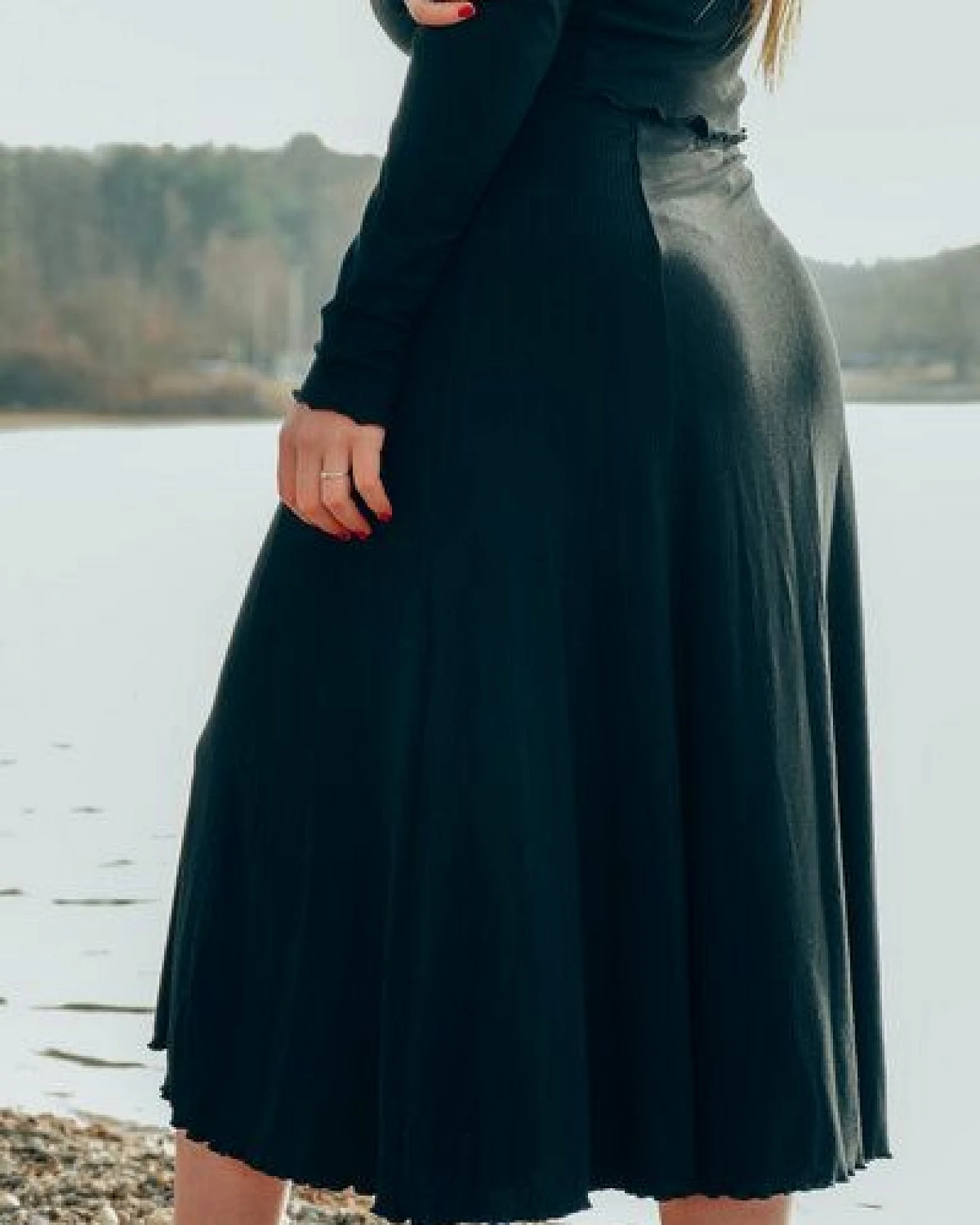 Vivien Joy Sommerrock mit Schlitz - Farrah Midiskirt – Ansicht 3