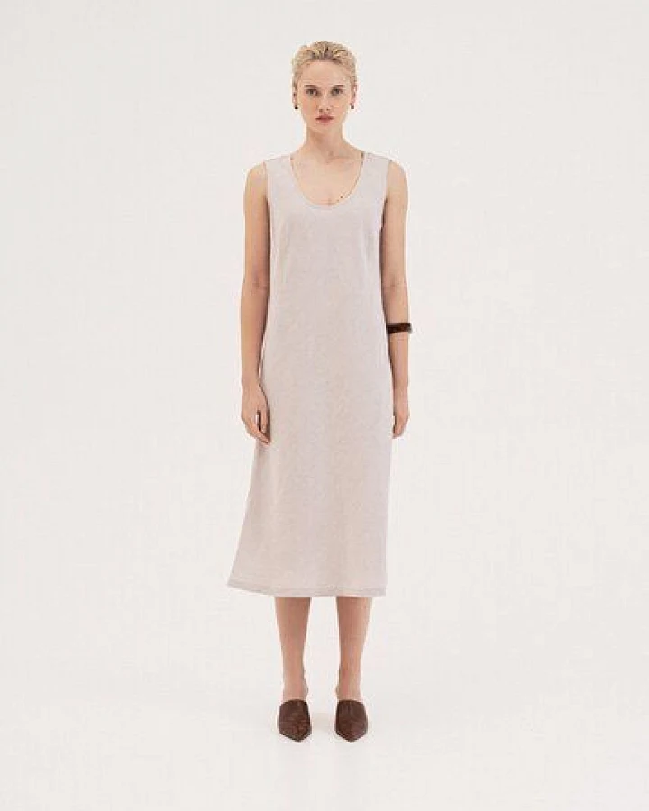 AmourLinen Ines Midi-Kleid aus Leinen