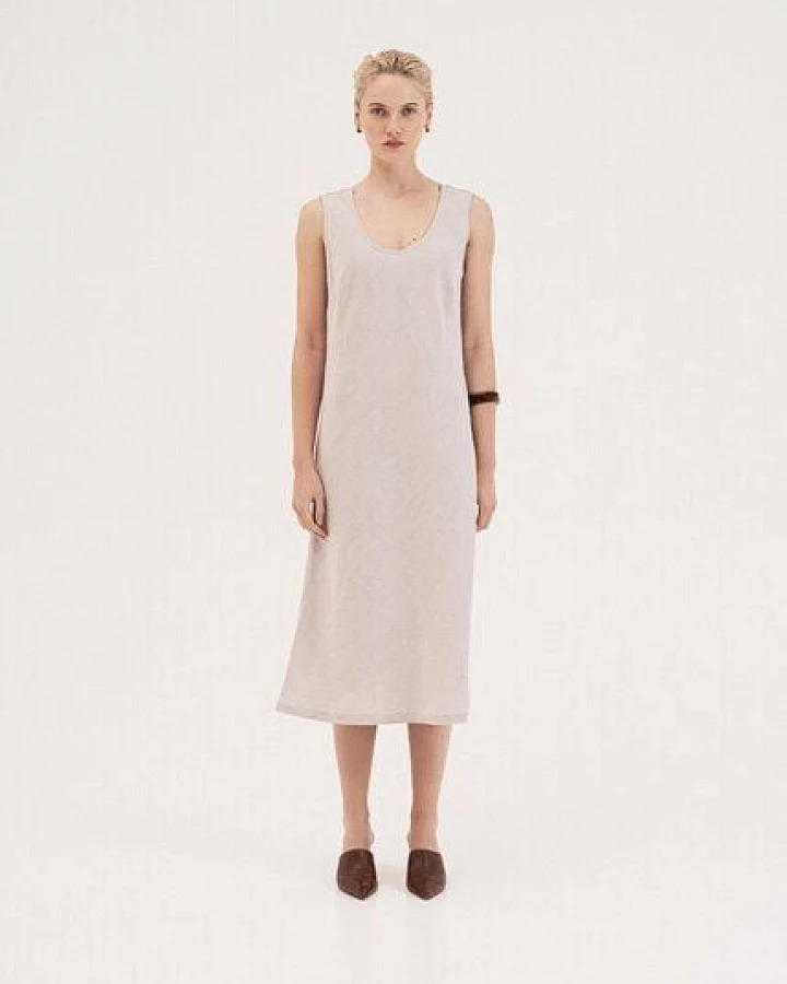 AmourLinen Ines Midi-Kleid aus Leinen