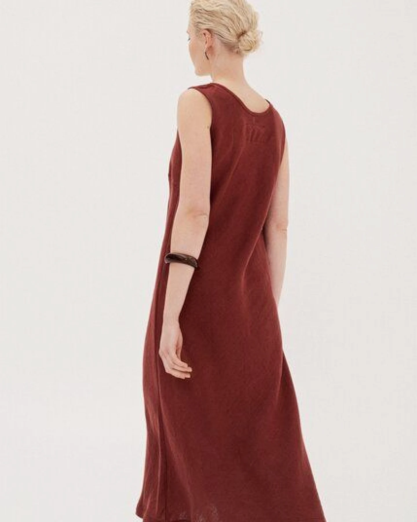 AmourLinen Ines Midi-Kleid aus Leinen – Ansicht 2
