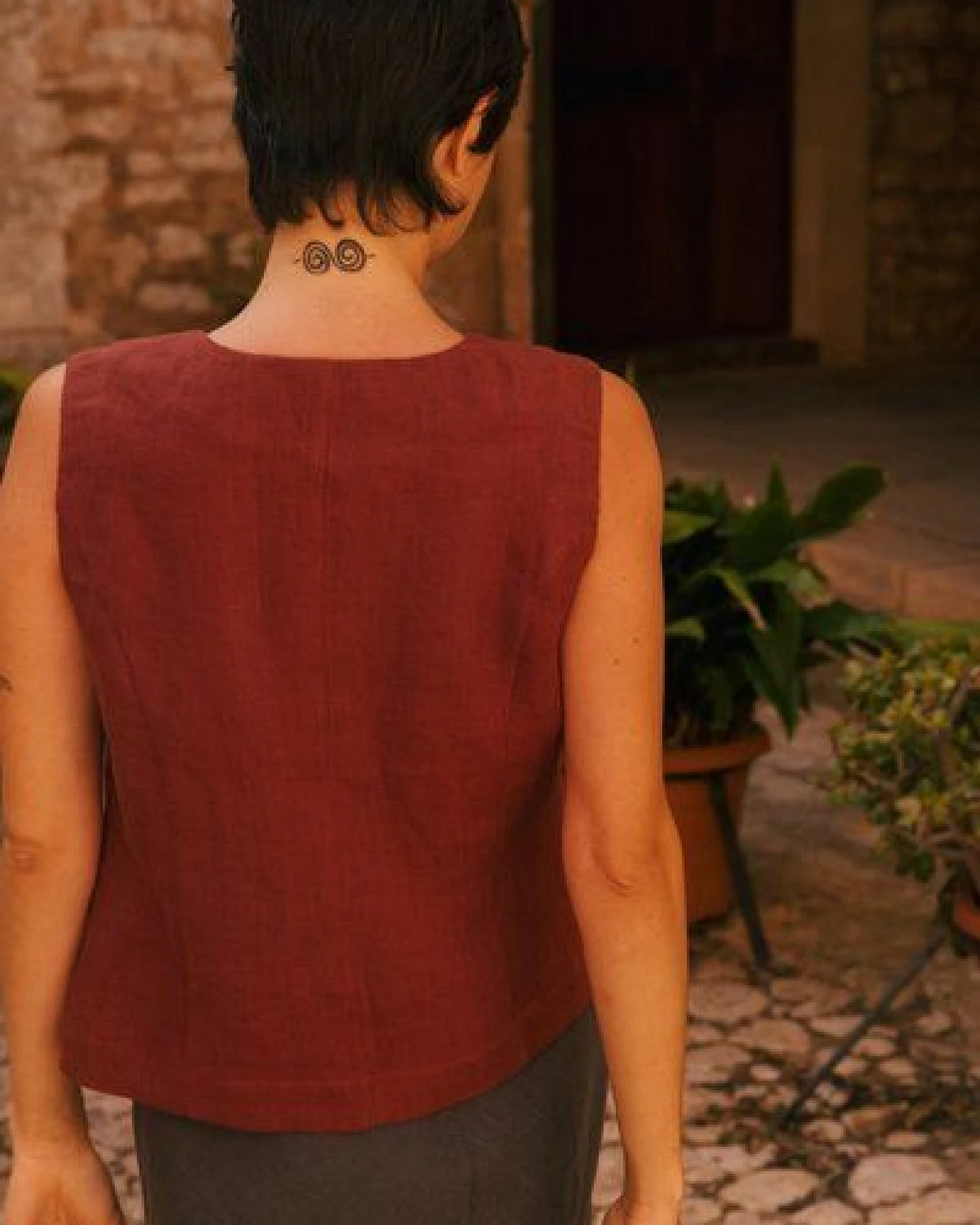 AmourLinen Greta Leinenweste – Ansicht 4
